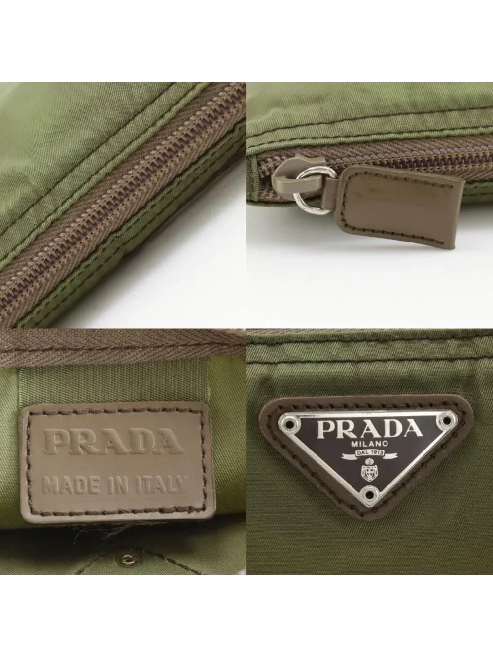 Prada Nylon Khaki Pouch